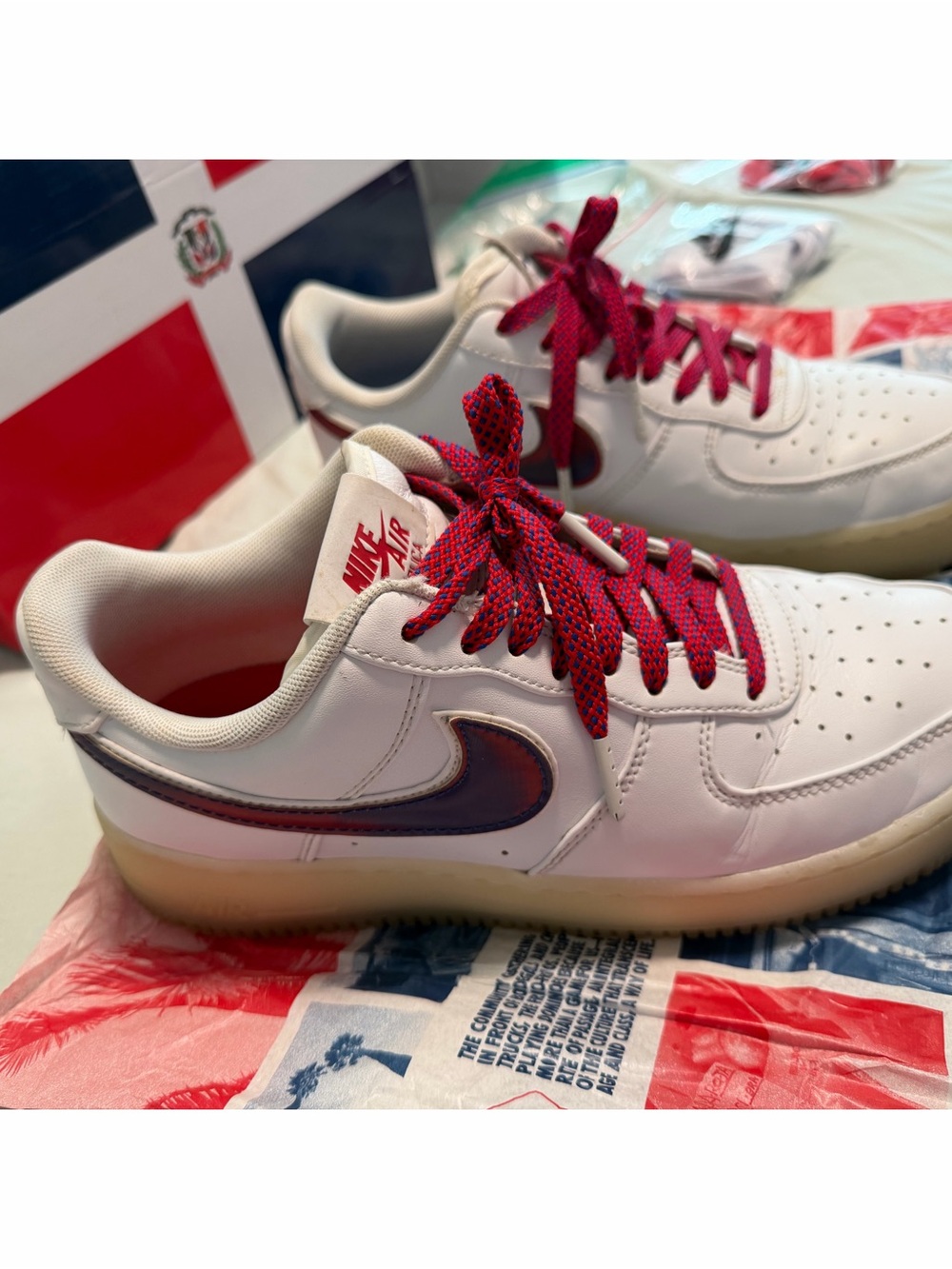 Nike Air Force 1 ‘De Lo Mio’ Shoes Good Used Condition Mens 7.5, Womans 9 - Picture 7 of 15